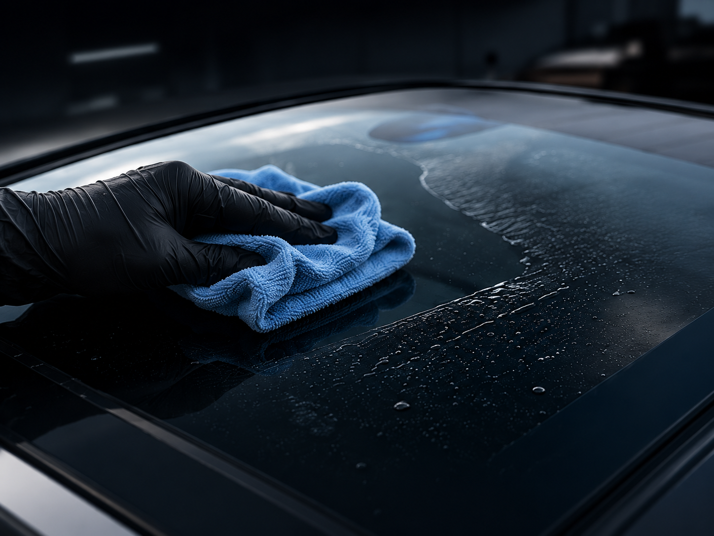 Step 1 — clean and prepare the panoramic glass